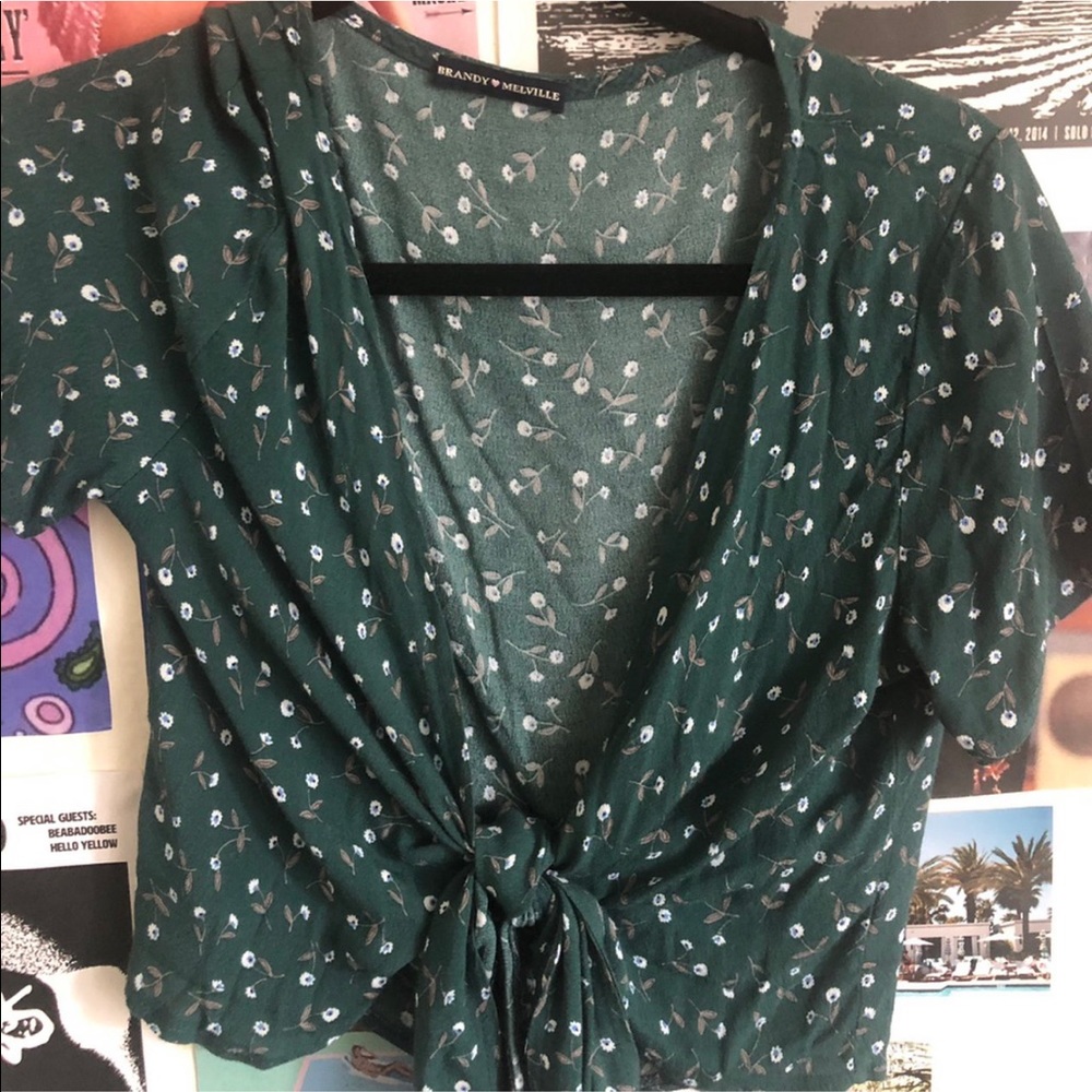 Floral Tie Top from Brandy Melville